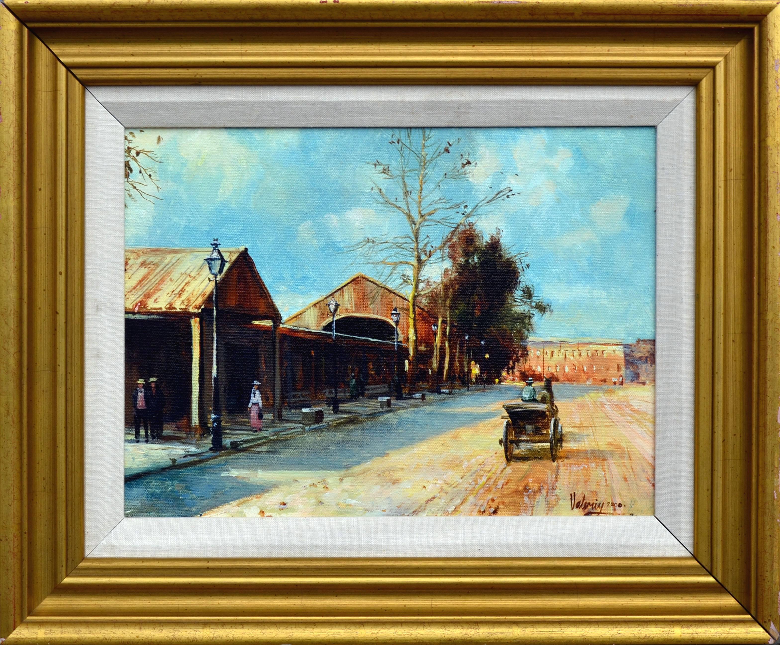 Valeriy Kagounkin Landscape Painting - Olde Sacramento Town Landscape