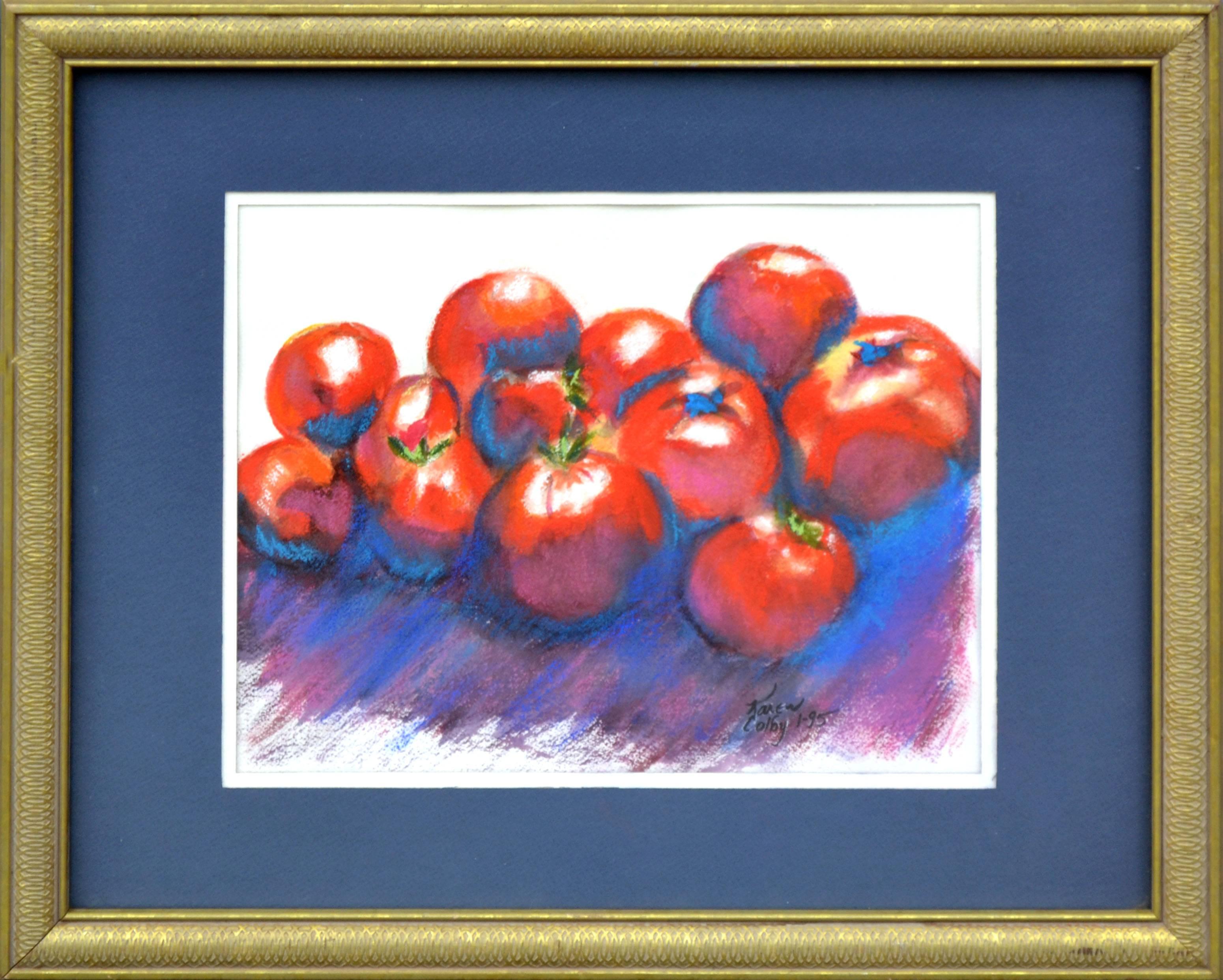 Karen Colby Still-Life Painting - Red Tomatoes Still Life