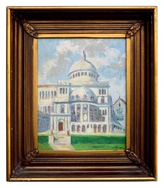 The First Church of Christ Scientist - Early 20th Century Boston Landscape 
