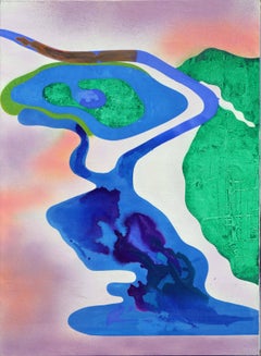 San Francisco Salt Ponds, Large-Scale Modern Abstract Geometric Landscape