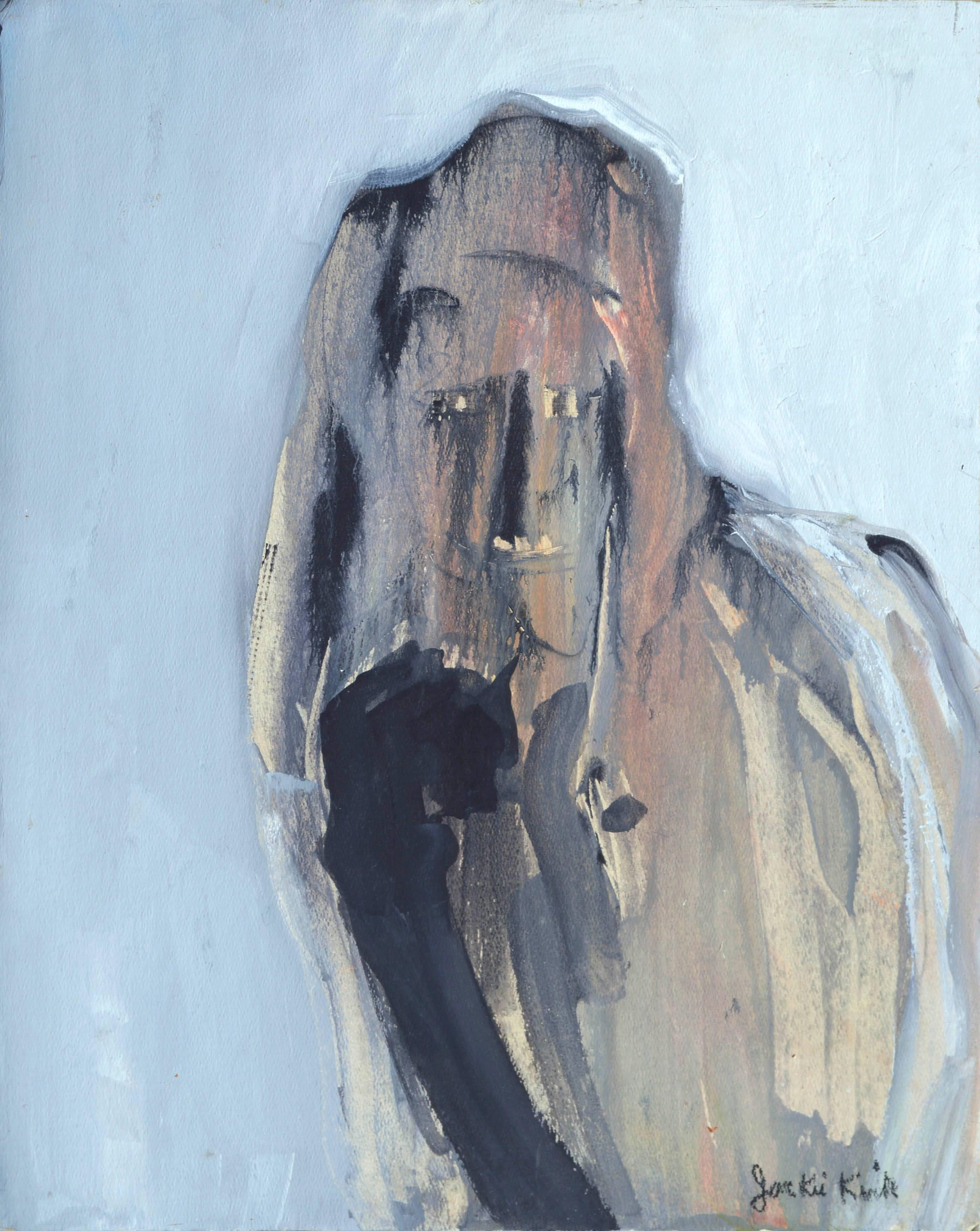 Jacqueline (Jackie) Kirk Figurative Painting - Abstract Expressionist Figurative
