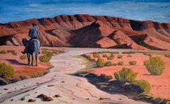 Desert Rider, Arizona Figurative Landscape 