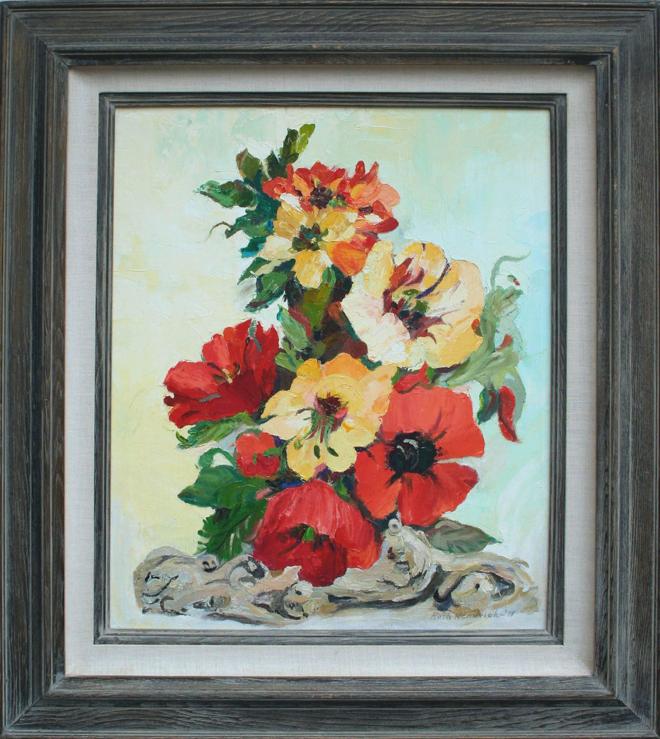 Ruth Hennrick  Still-Life Painting - Poppy Still Life