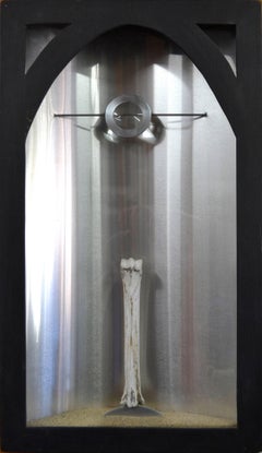 Abstract Wall Sculpture "Synopsis" - Early Hologram Effect