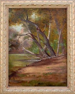 Creek at Santa Barbara 1890, in the style of Henry Chapman Ford