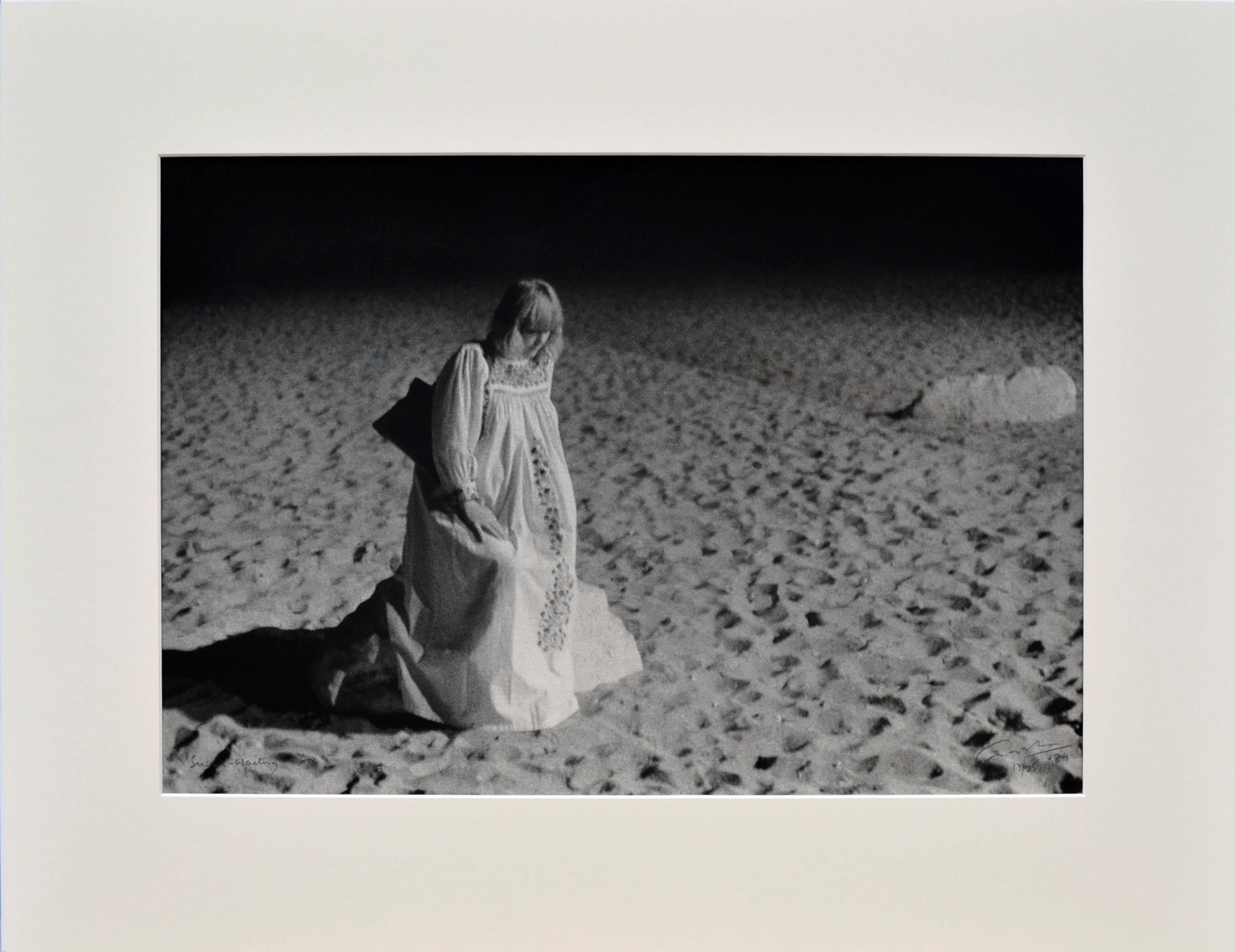 Graham Nash Black and White Photograph - "Susan - Waiting '78" -  Figurative Black & White Photograph, 13/25