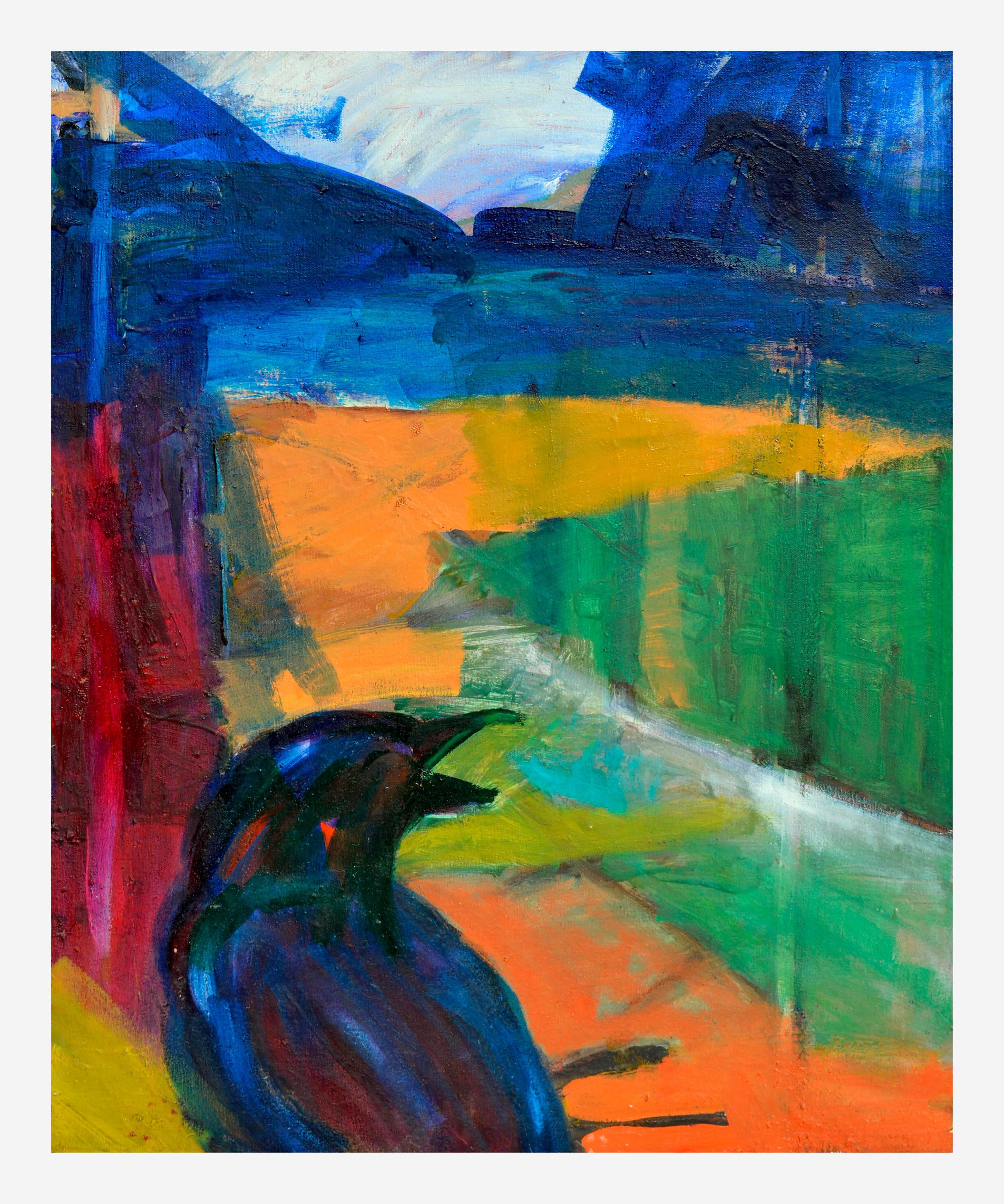 Vintage Abstract Expressionism -- Crow's Night Call