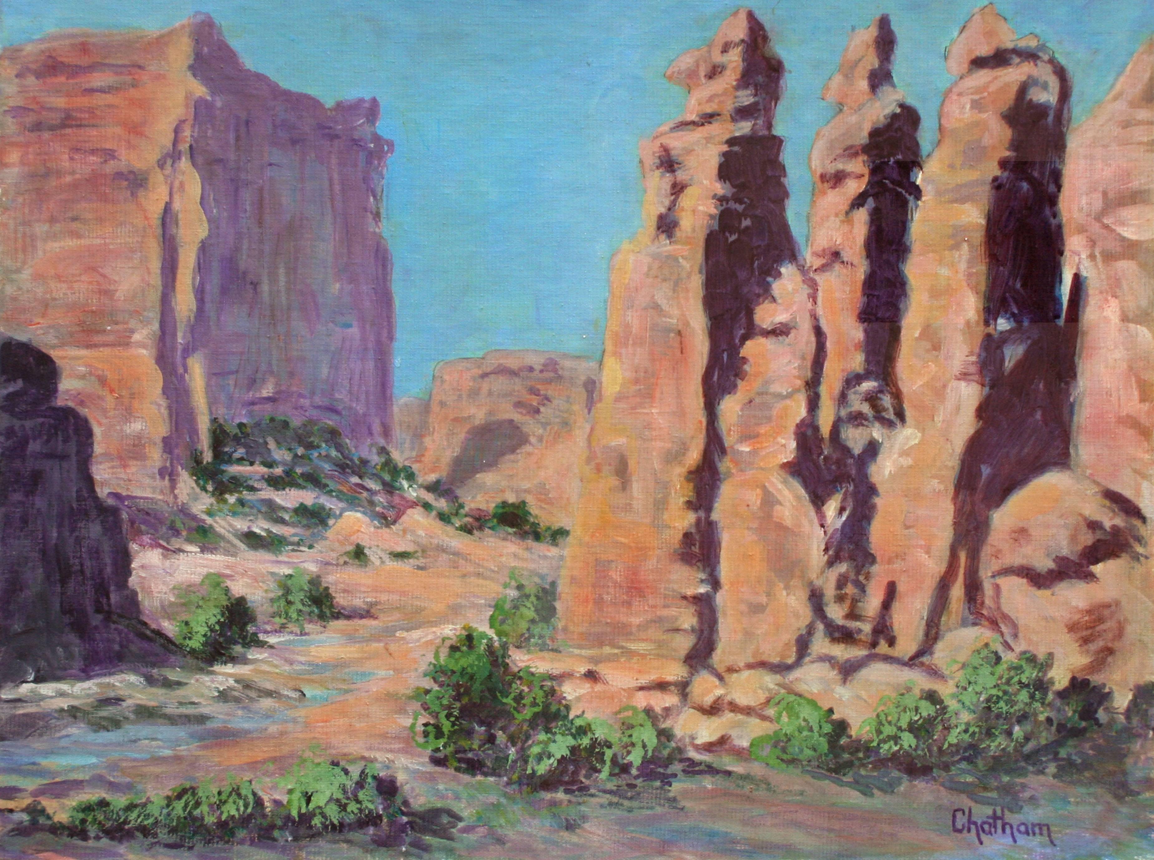 Elizabeth Chatham Landscape Painting - Southwest Landscape