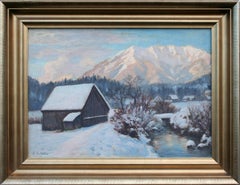 Foothill Farm in Winter Landscape