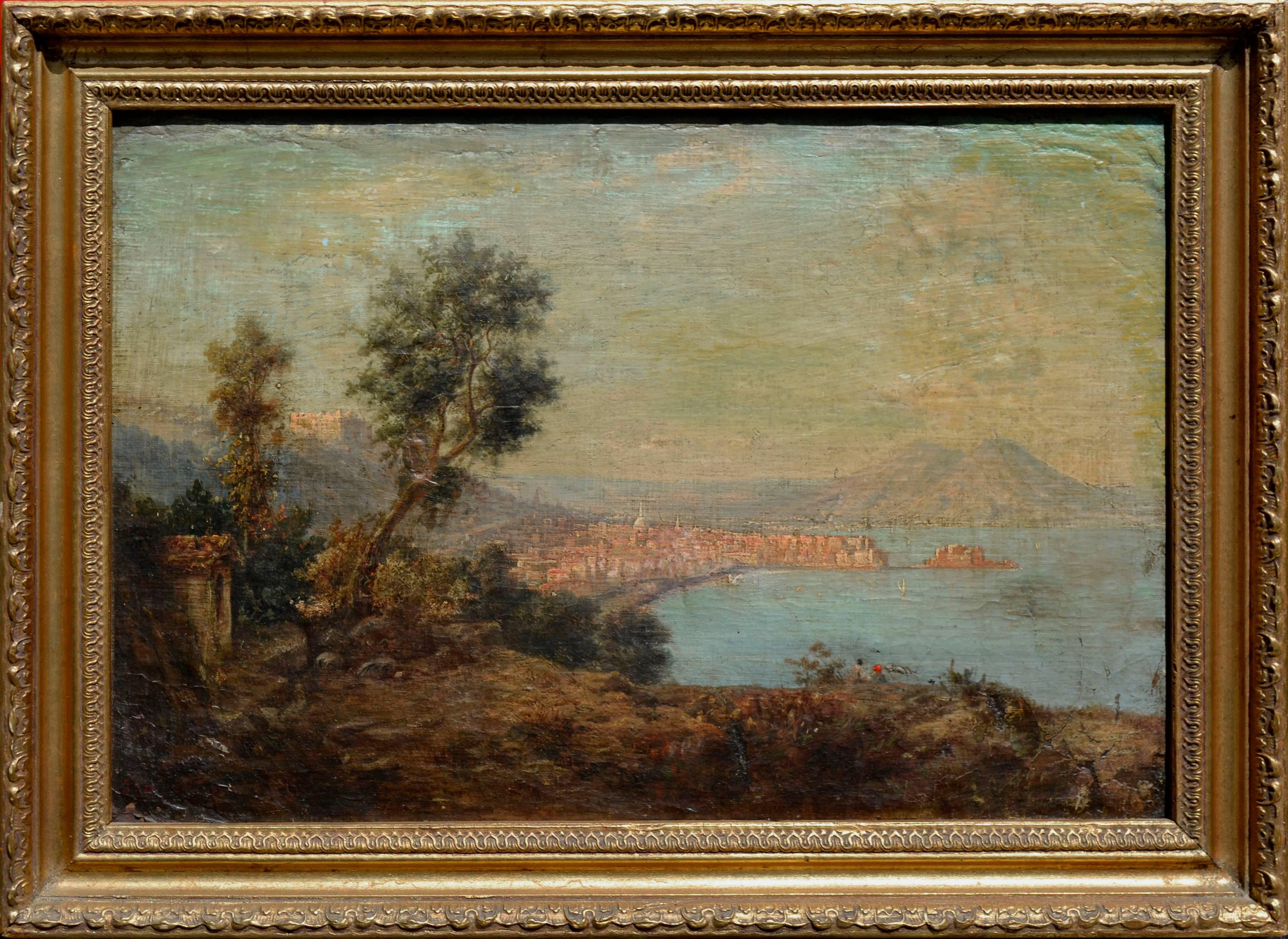 J.O. de Mogtaland Landscape Painting - Environs of Naples