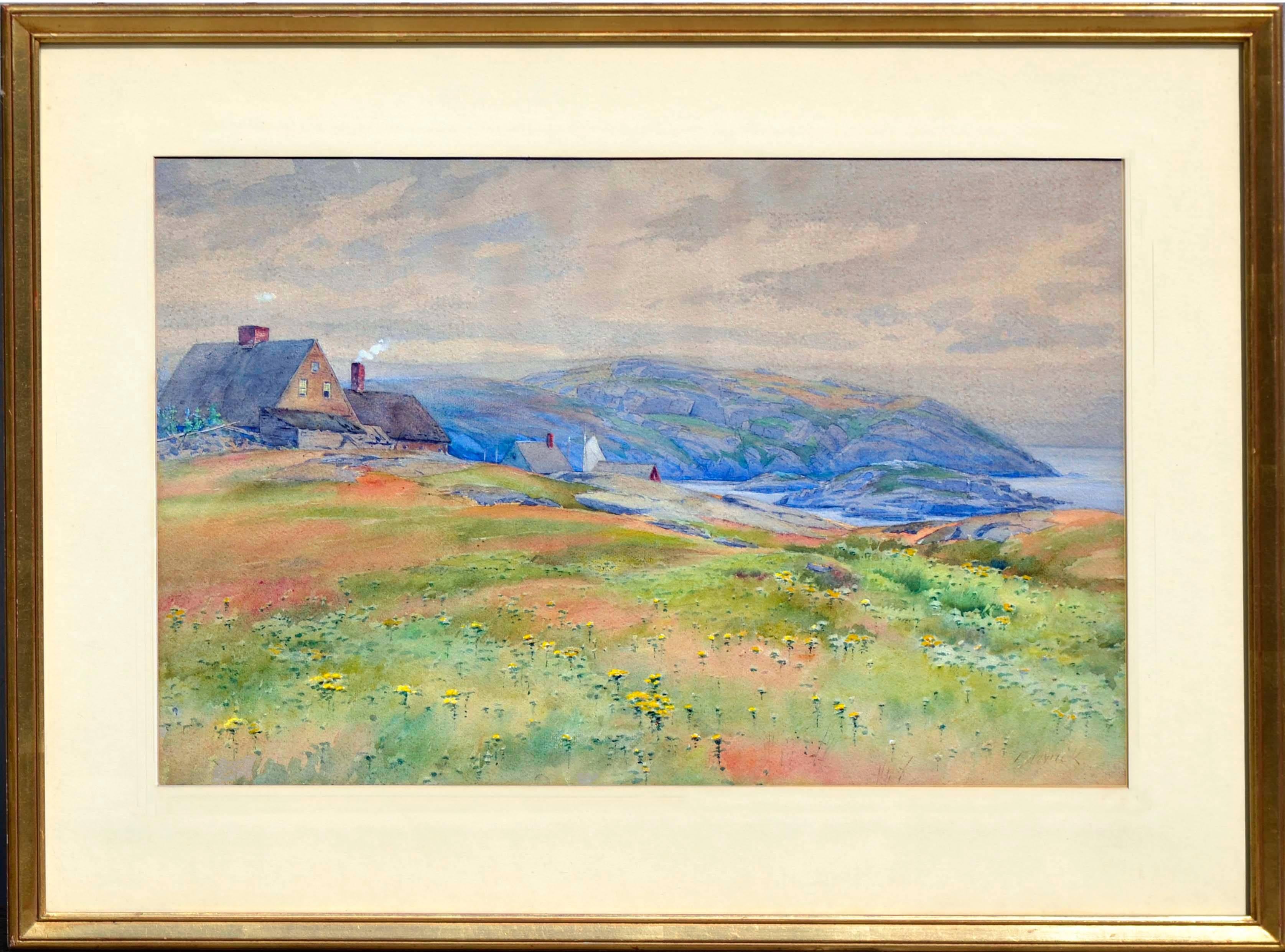 Frank Myrick Landscape Painting - Home on the Coast