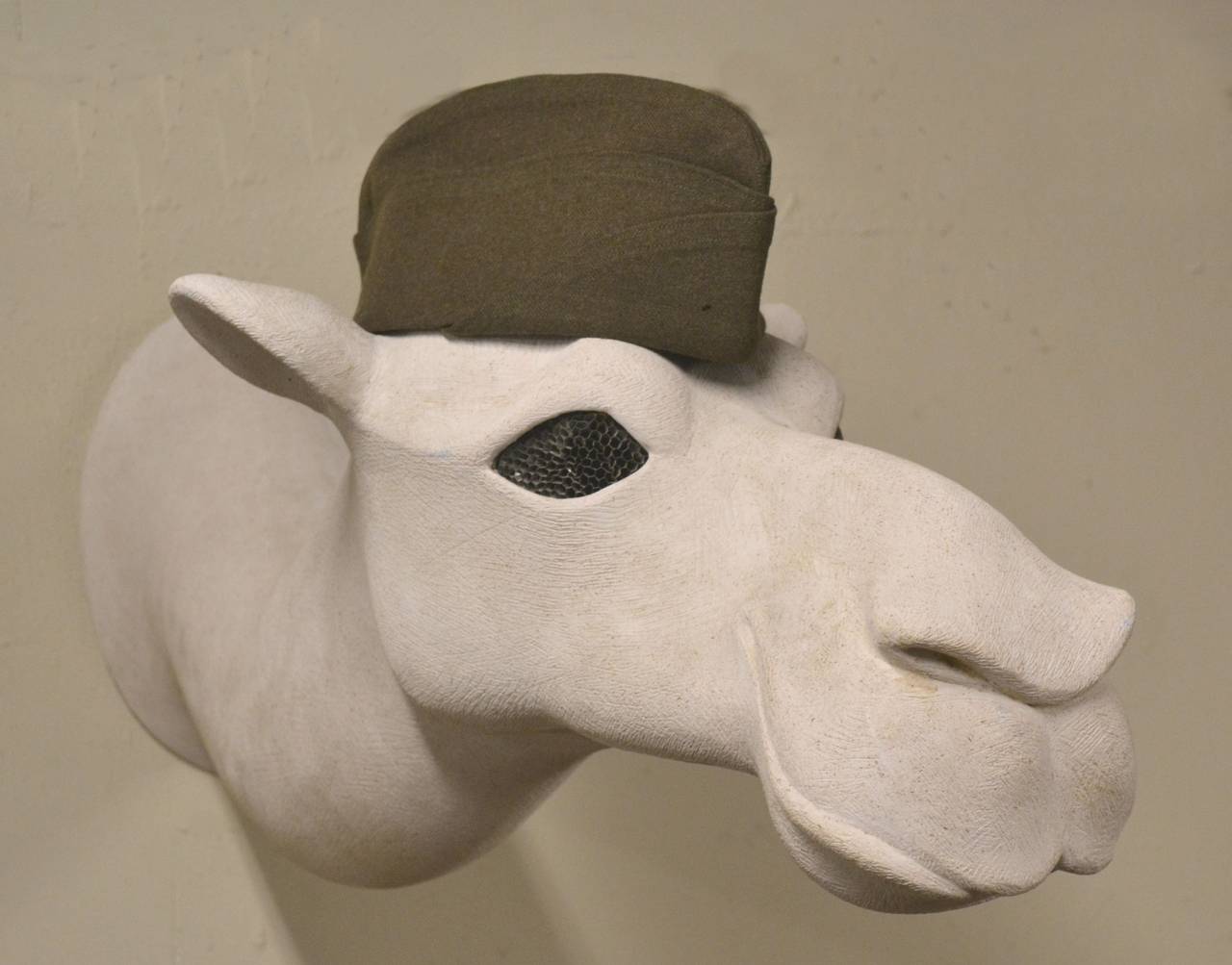 White Camel Wall Mounted Sculpture 2