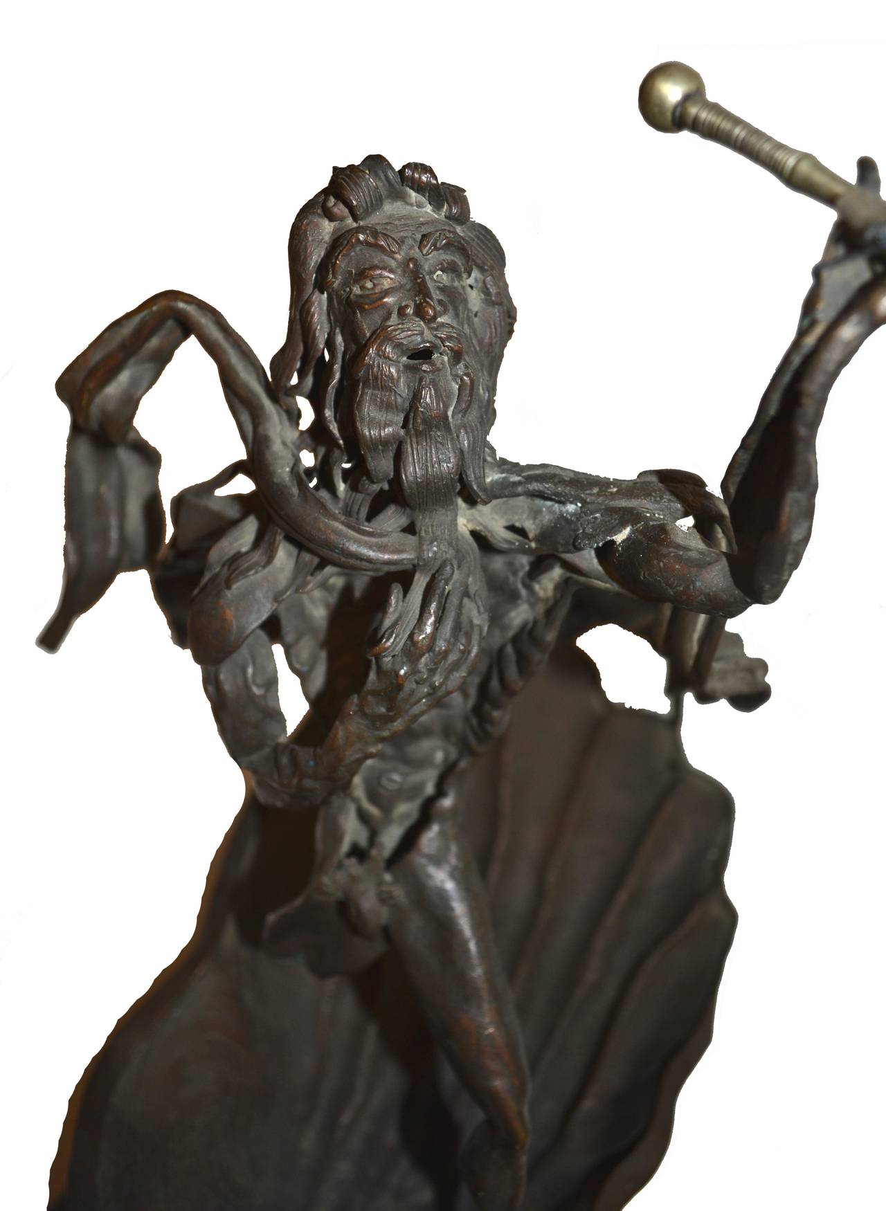 Escultura de bronce de mediados de siglo -- La furia de Poseidón - Sculpture Moderno de Daniel Albert Harris