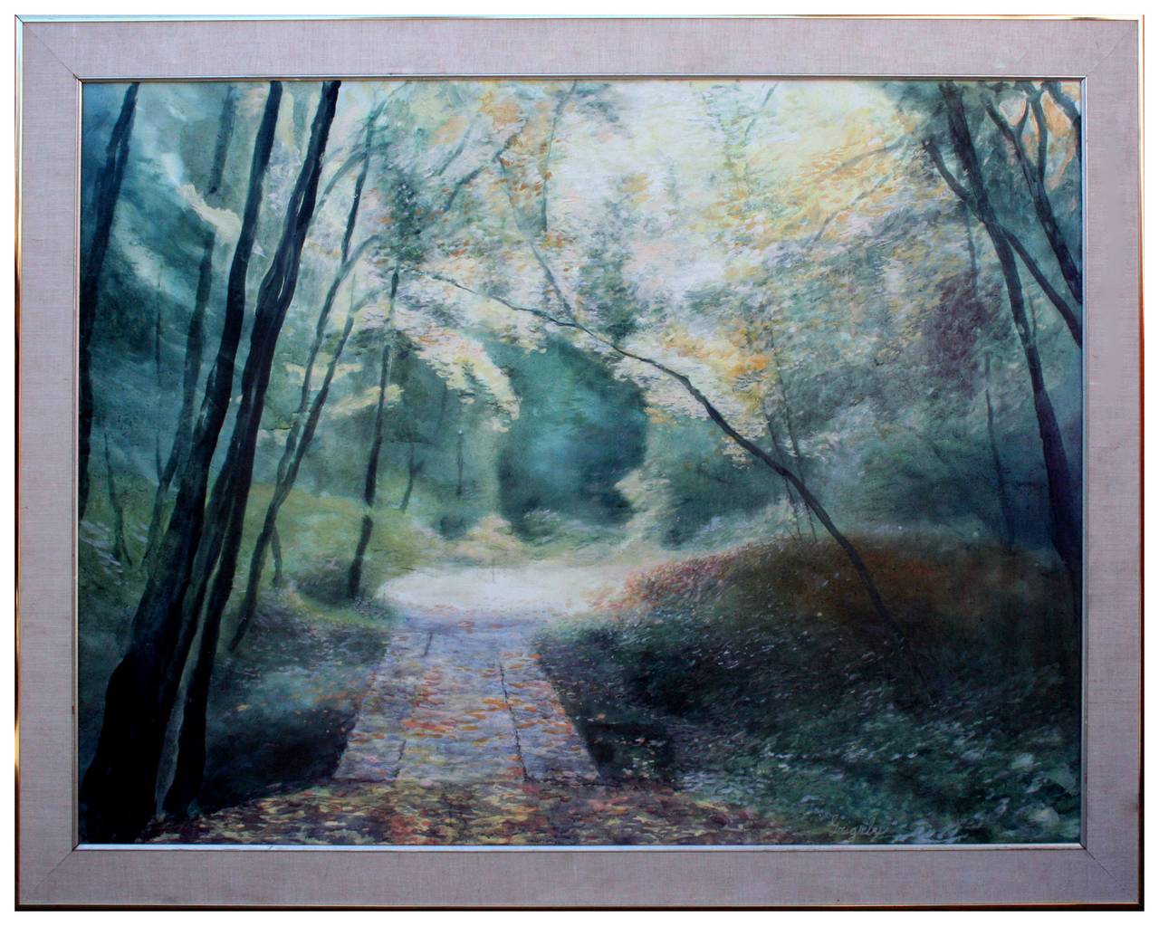 Pathway Through the Park - Painting by Grigsby