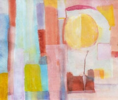Mid Century Abstract Watercolor -- "Slightly Out of Focus"