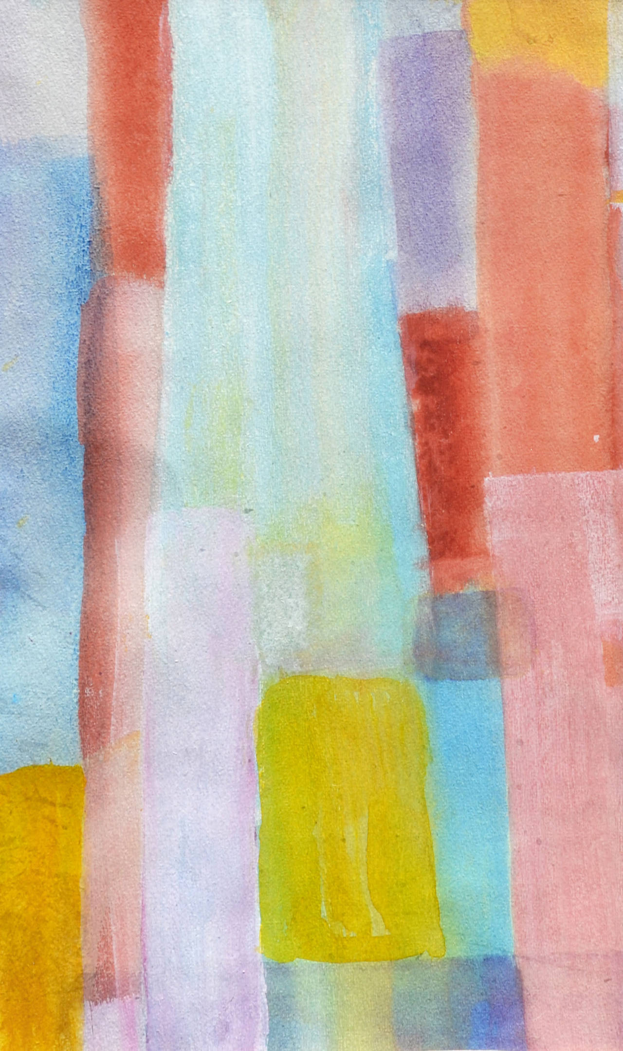 Mid Century Abstract Watercolor -- 