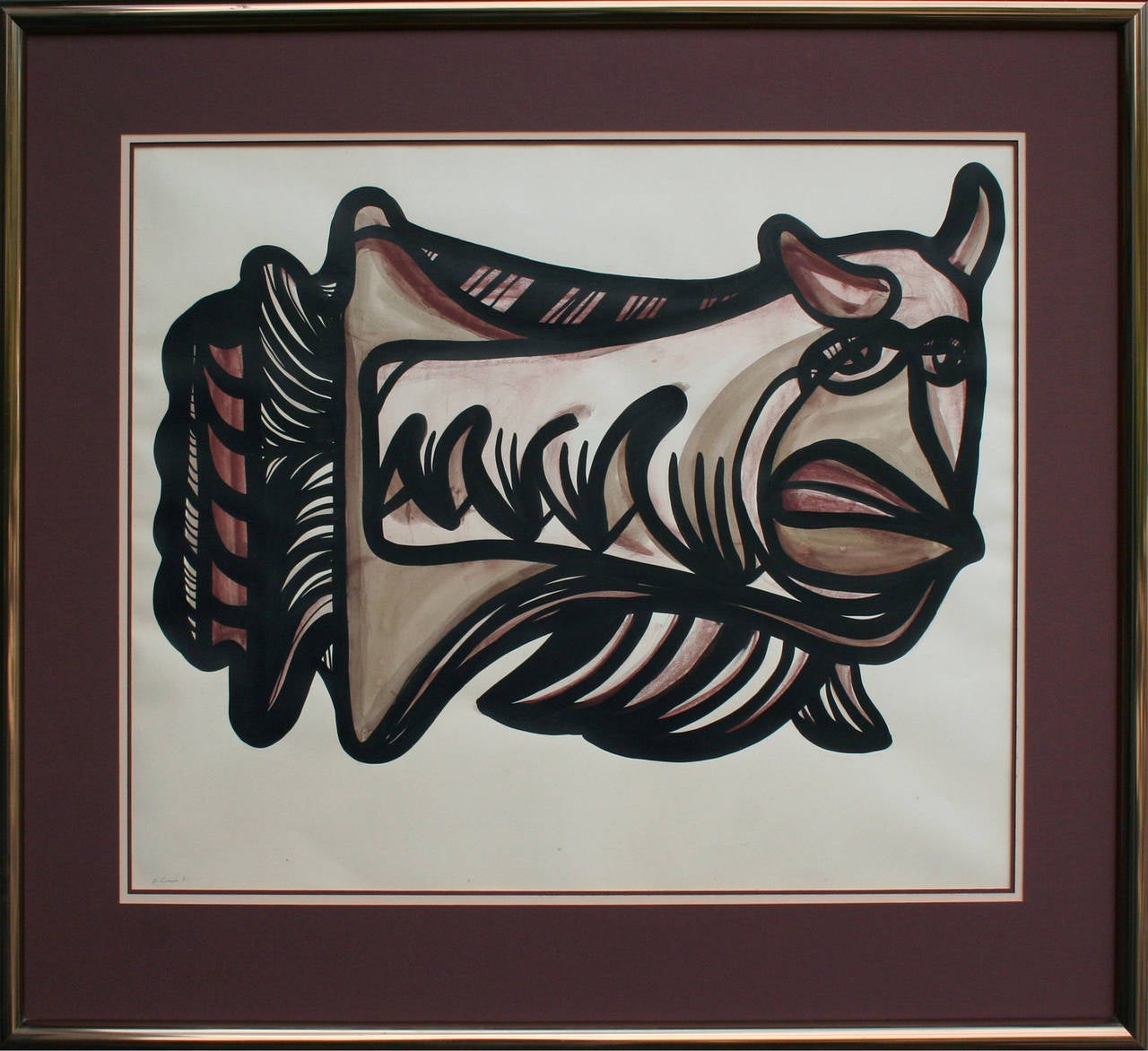 Modernist Abstract Bull 