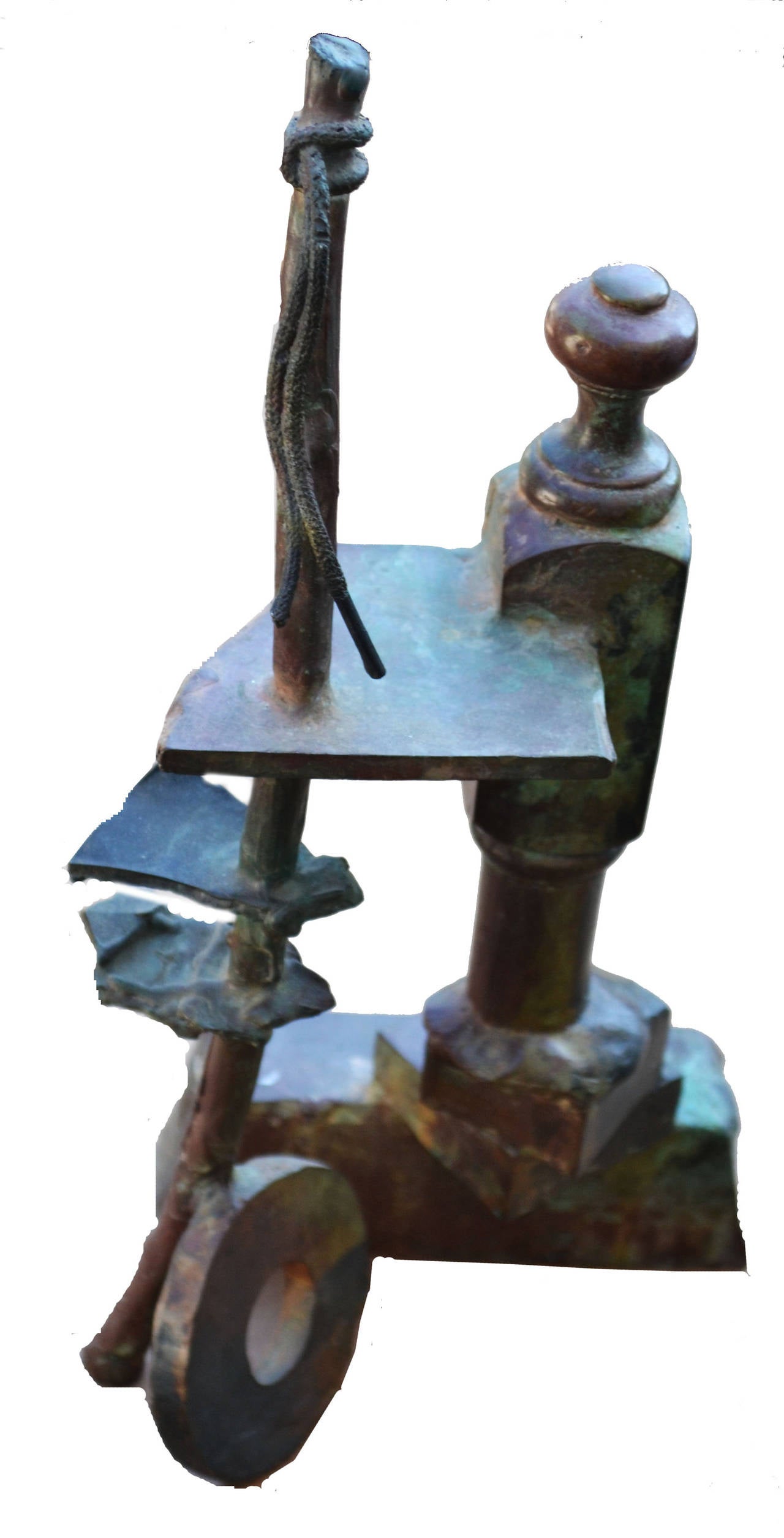 Modern Abstract Bronze Assemblage Sculpture For Sale 1