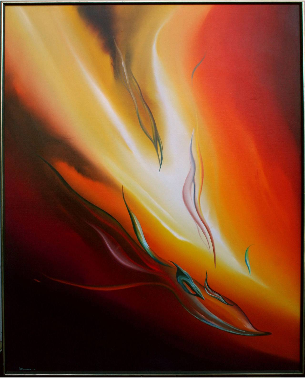 George Sumner Figurative Painting - The Fire Within