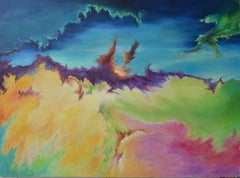 Gaia's Creativity, Contemporary Large-Scale Rainbow Abstract