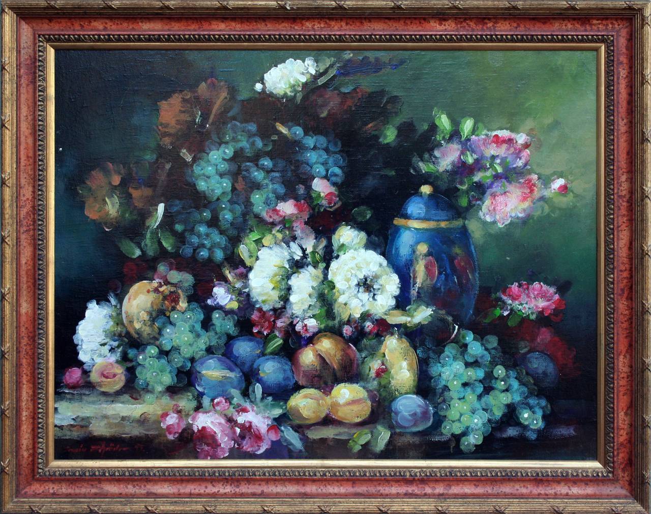 Gerdell Schroder Still-Life Painting - Abundant Floral Still Life
