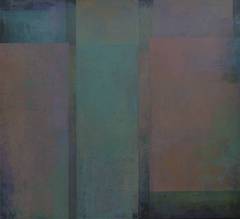 Teal, Deep Purple, Sage and Terra Cotta Abstract