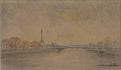 1930s Seine River and Eiffel Tower