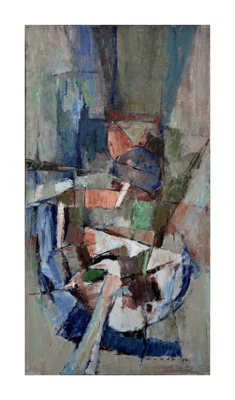 Maurice Kursh Abstract Painting - Figural Abstract