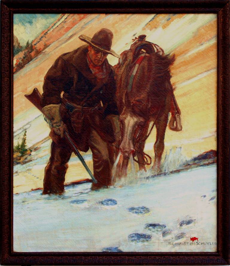 The Tracker - Painting by Remington Schuyler