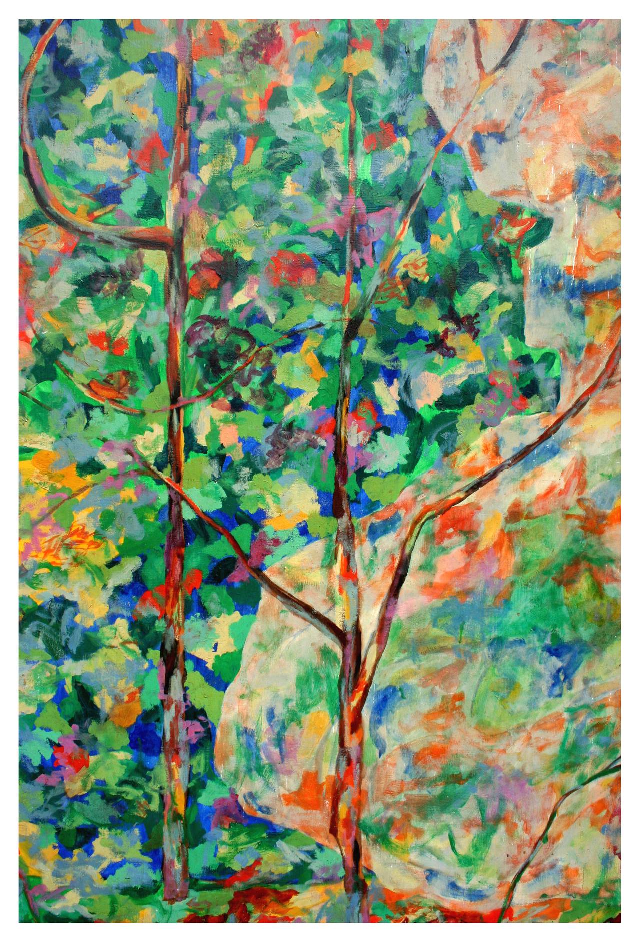 Wild The Flowers, Berkeley - Painting by Louis Earnest Nadalini