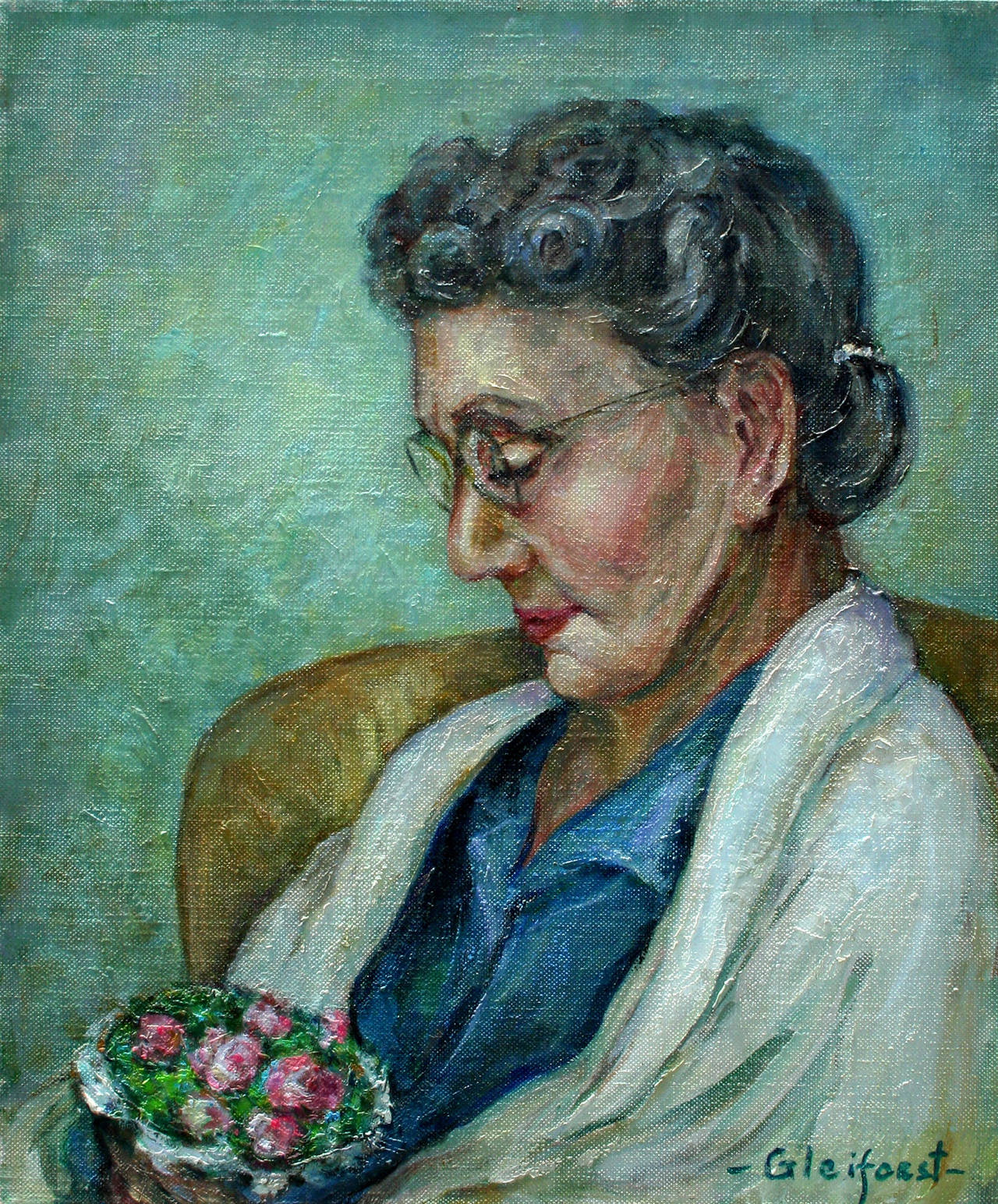 Helen Enoch Gleiforst Portrait Painting - The Bouquet Figurative