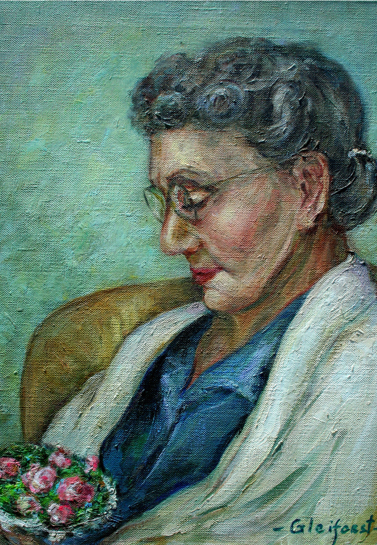 El Ramo Figurativo - Painting de Helen Enoch Gleiforst