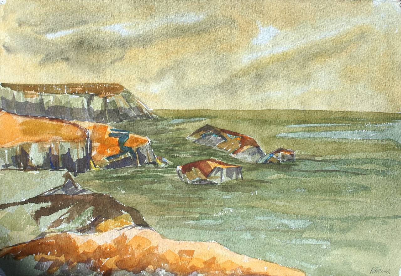 Doris Warner Landscape Painting - West Cliff