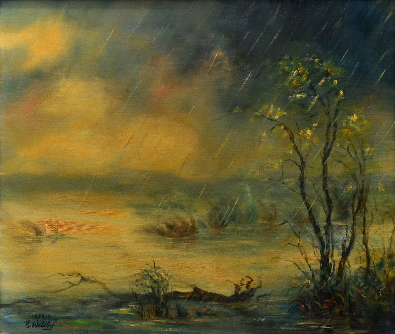 Elizabeth Weleby Landscape Painting - April Showers