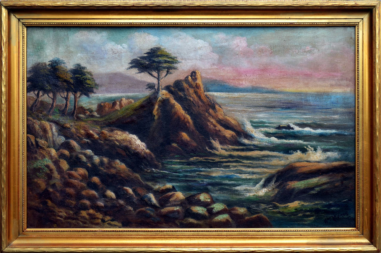 Cypress Point - Painting by William M. Lemos