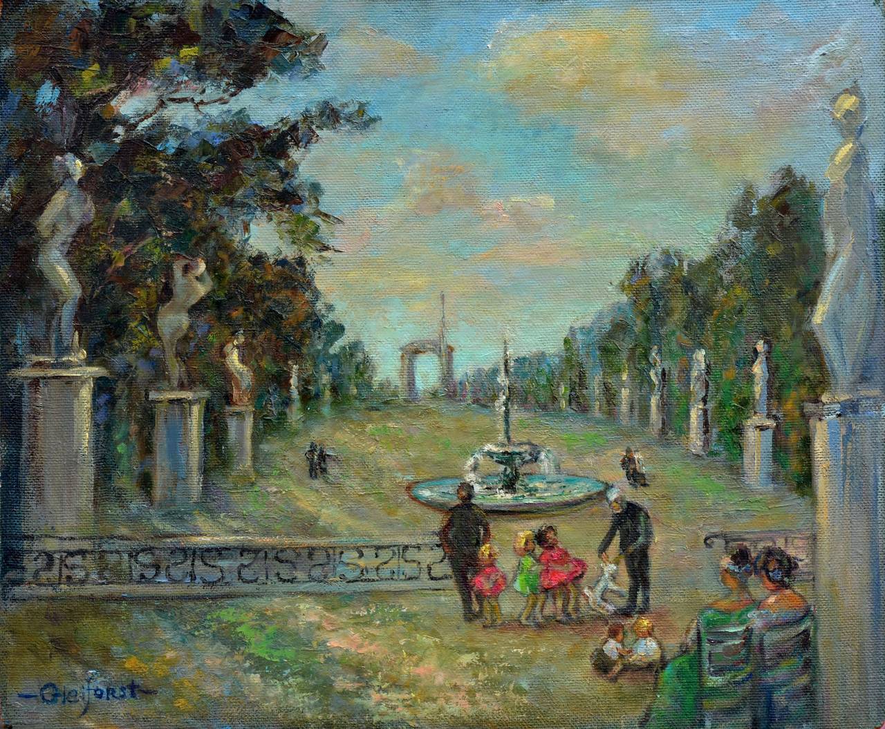 Helen Enoch Gleiforst Landscape Painting - Tuileries Gardens