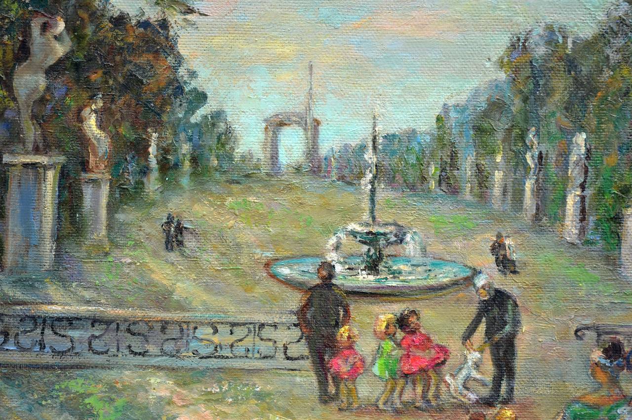 Tuileries Gardens - Painting by Helen Enoch Gleiforst