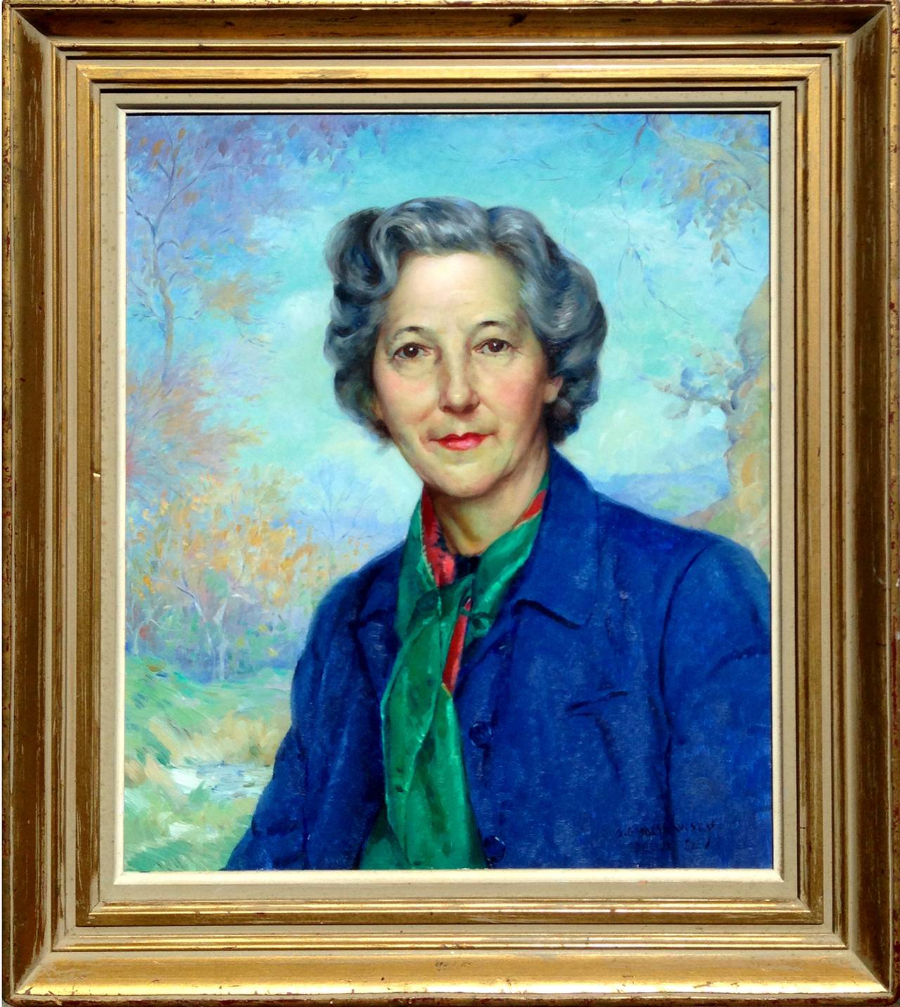 Mid Century Portrait of Artist Doris Rohr of Carmel