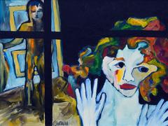 El visitante - Abstracto figurativo fauvista