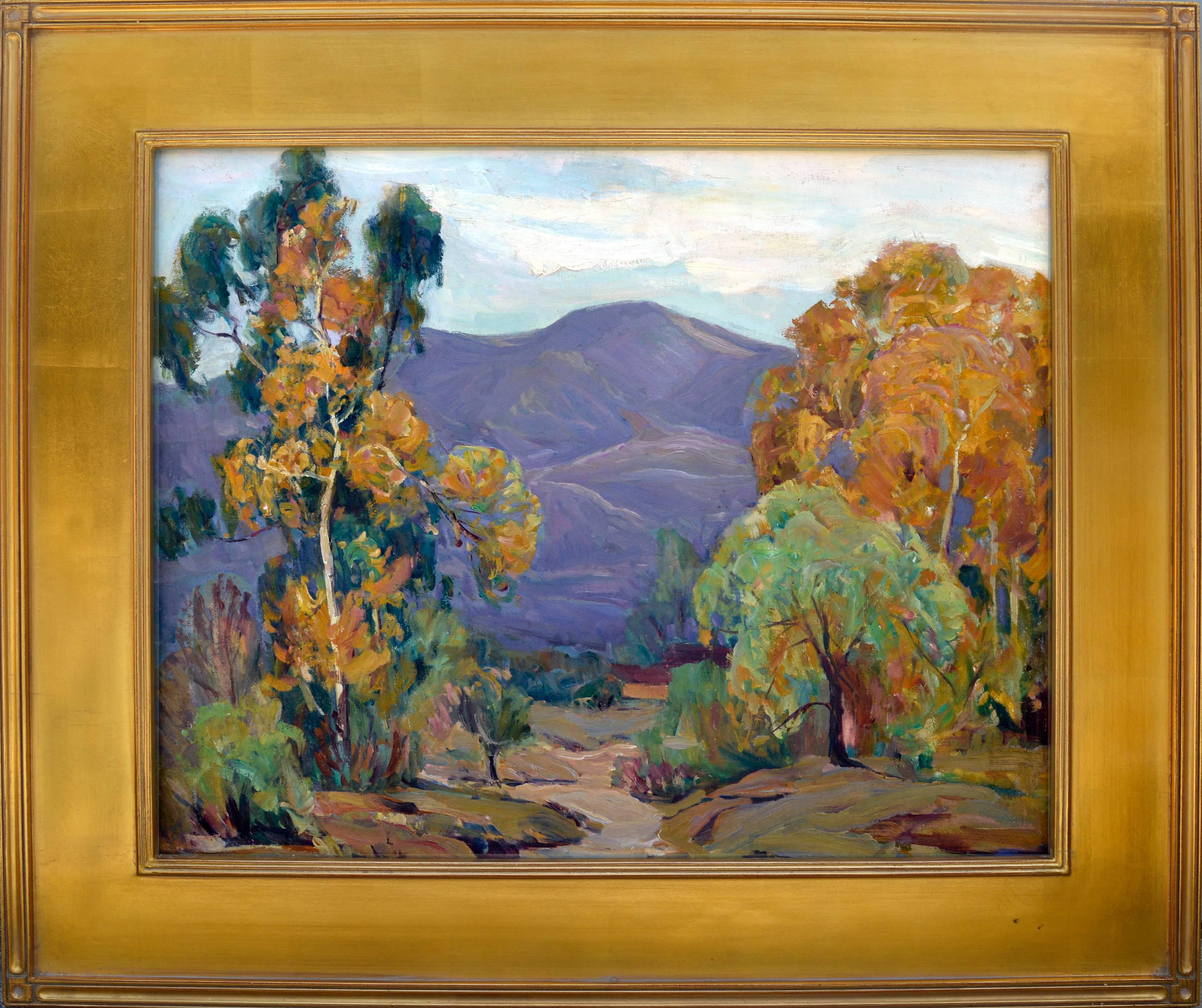 San Gabriel Valley 1939 - Painting by Marie Boening Kendall