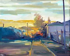 Pacific Grove at Sunset, California Abstracted Landscape
