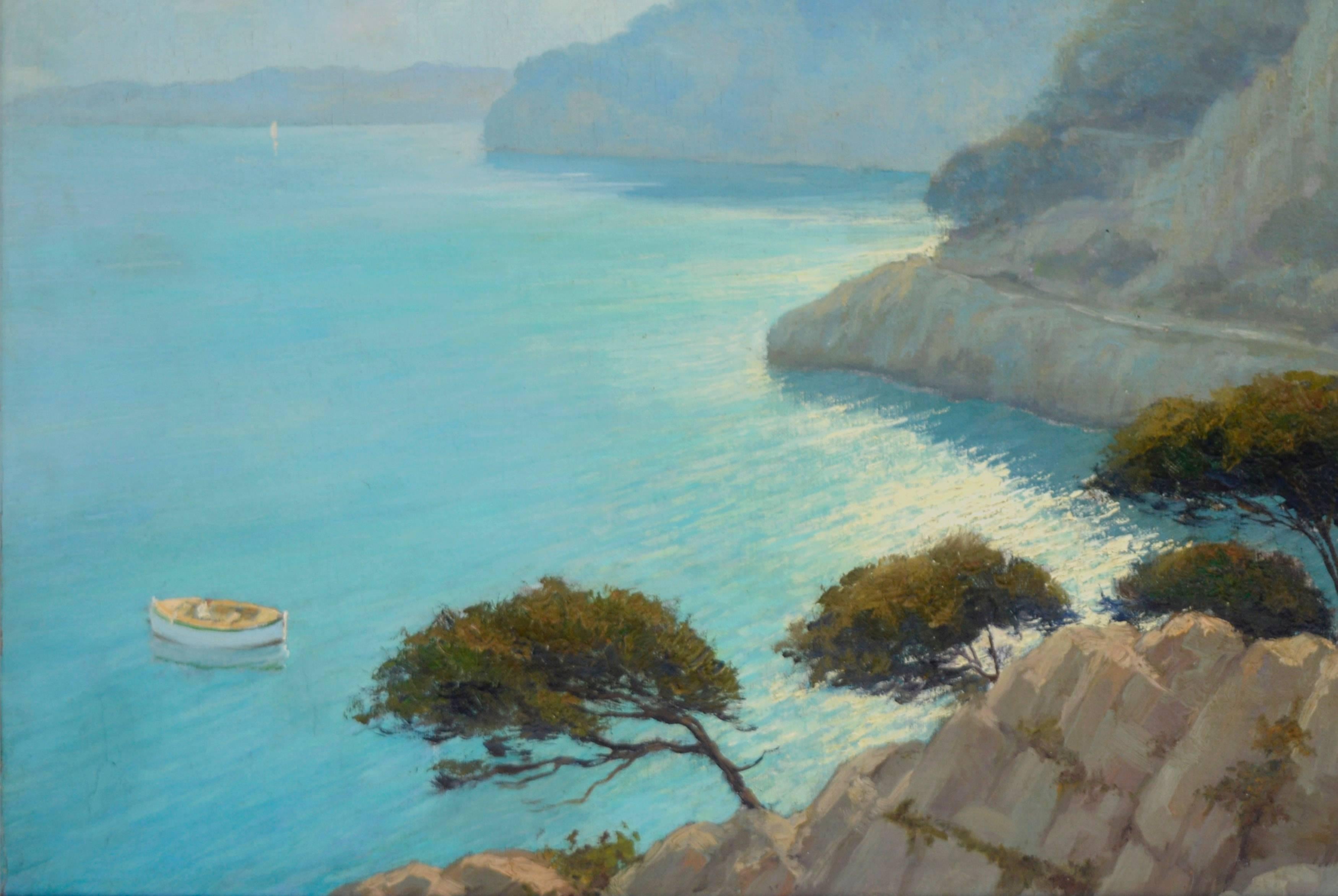 Capo d'Antibes - Painting di Louis Mery