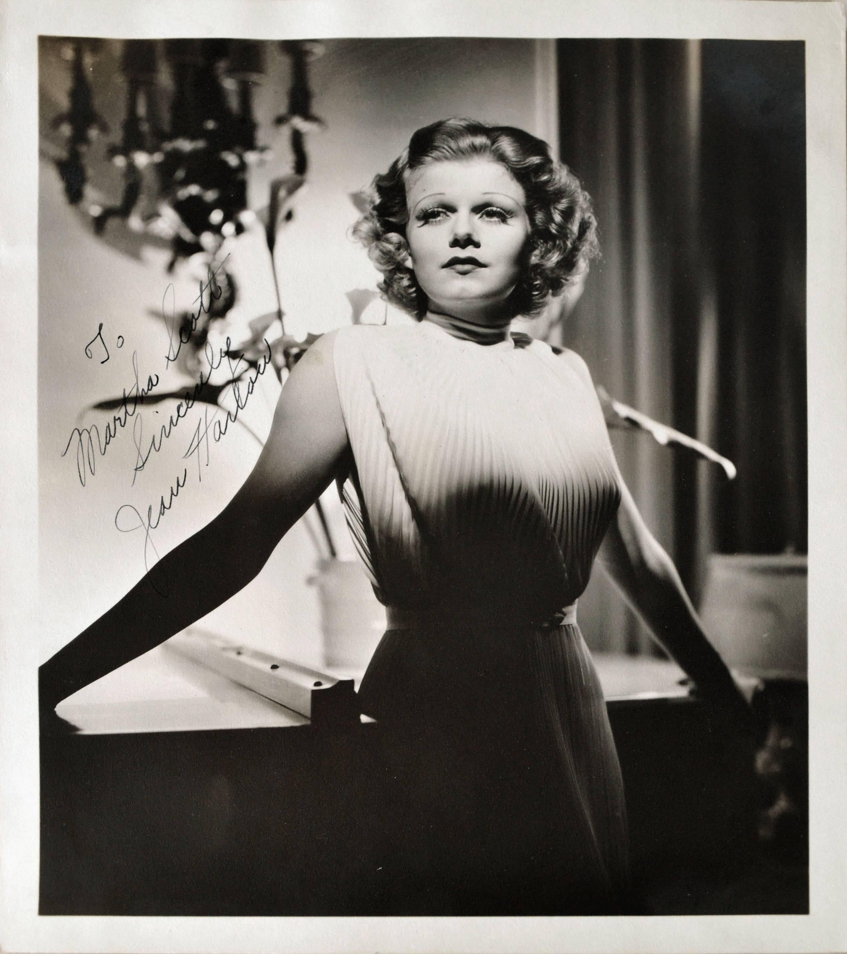 Unknown Black and White Photograph - Jean Harlow Signed Photograph