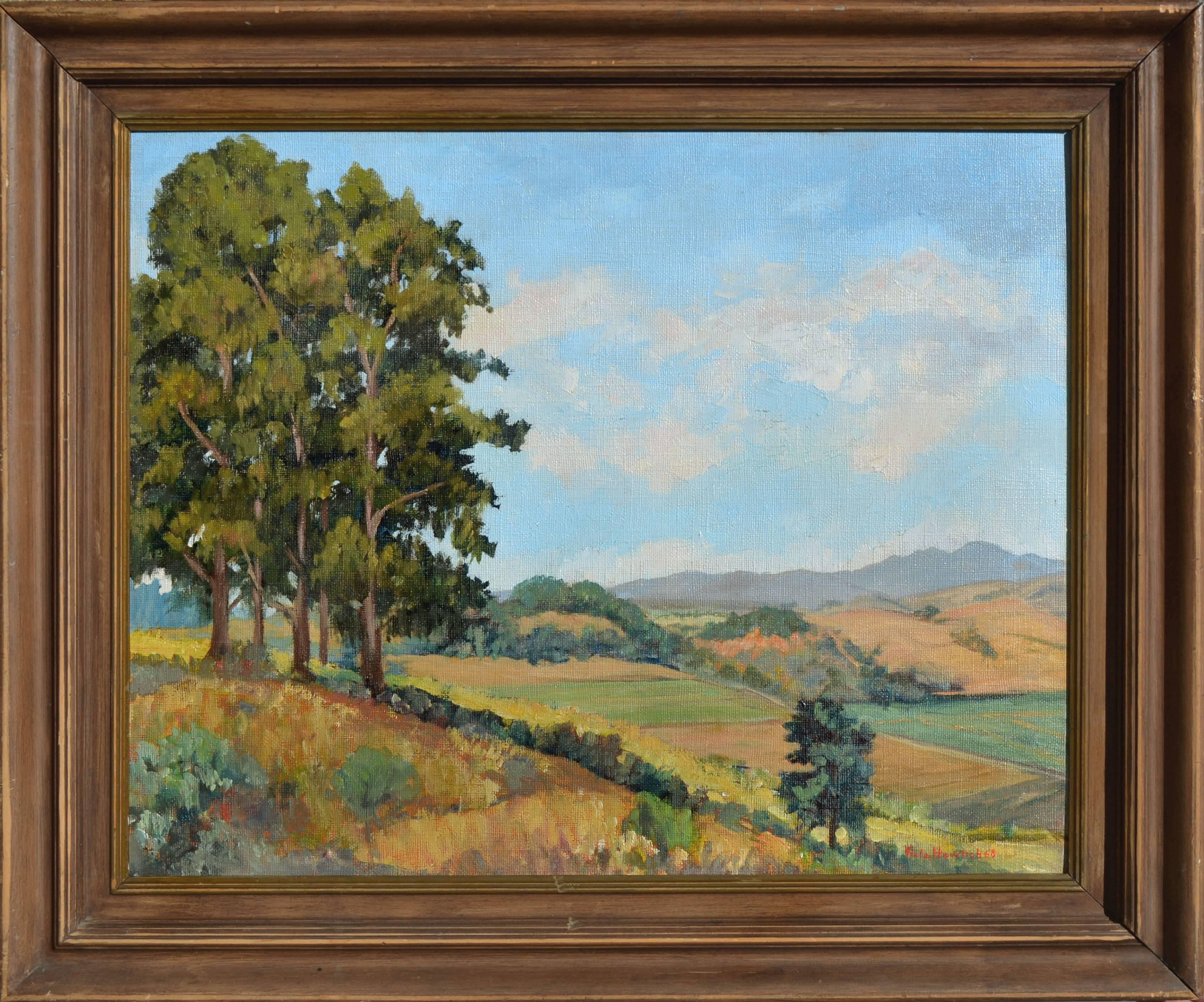 Jessie Viola Herrlich Landscape Painting - Aromas Valley Summer