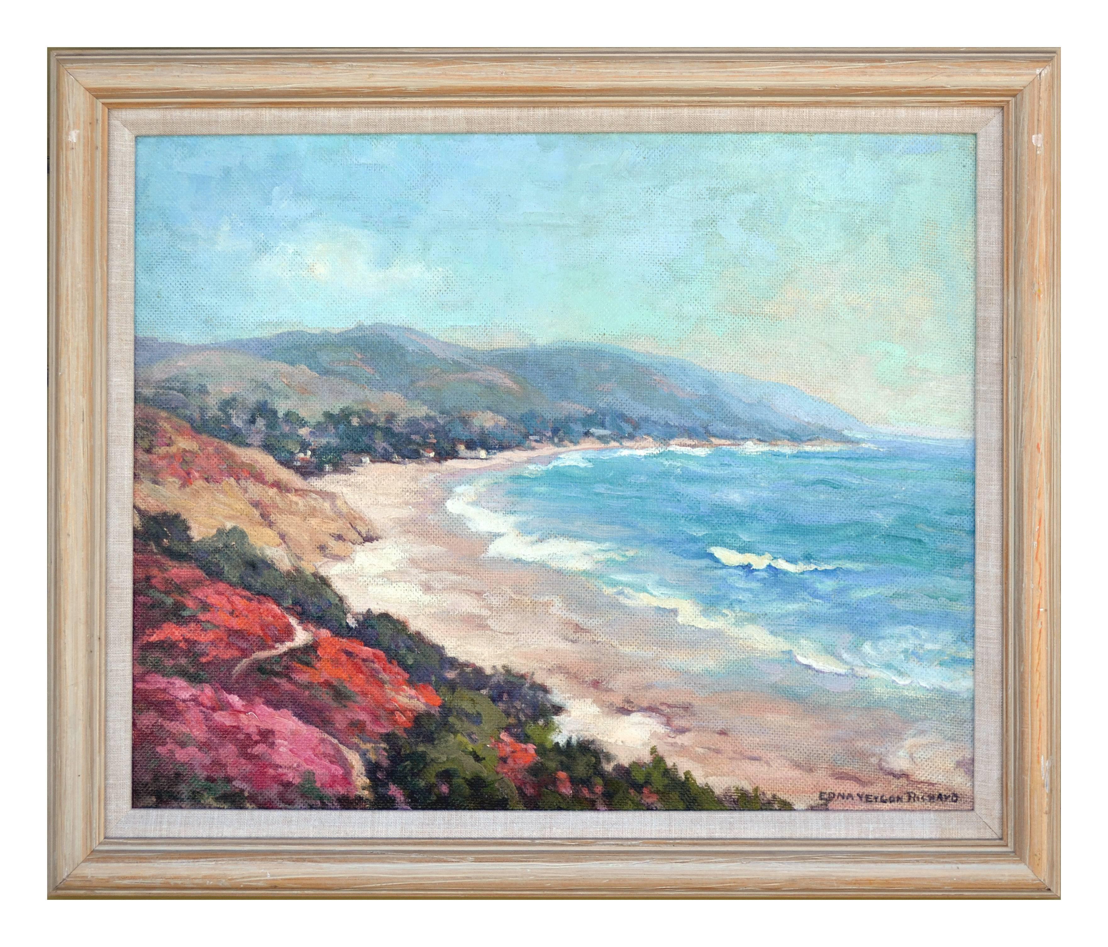 Edna Vegon Richard Landscape Painting - Carmel Beach