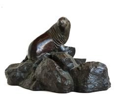 Vintage Seal Rock and Sea Lion