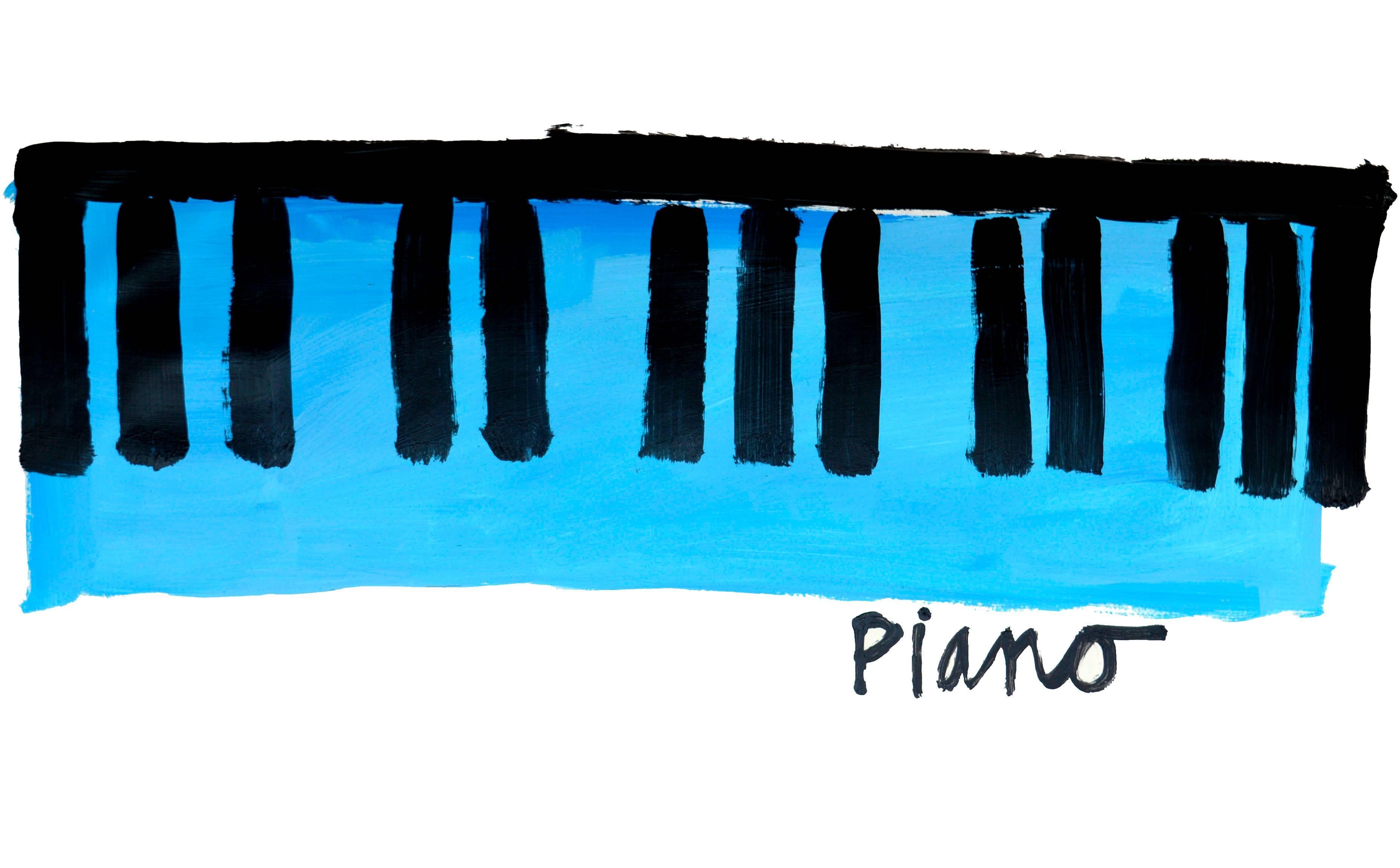 Piano  - Painting by Michael William Eggleston