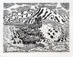 Abstrakte Landschaft aus der Mitte des Jahrhunderts – Südlich von Puertecitos