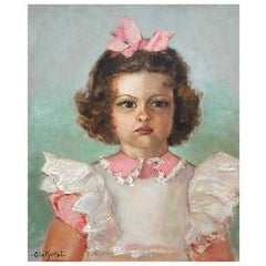 Young Girl With Pink Bow 7