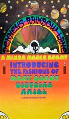 Penny's Rainbow Lane - Vintage 1960's Abstract Psychedelic Pop Art Poster